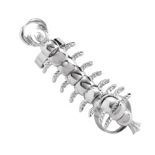 Bague en forme de mille-pattes articulée, élégante, Design