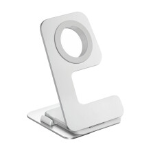 Draagbare aluminium standaard, verstelbare kijkhoek voor-Zilver