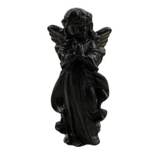 Guarder Angel Statue Carved Angel Figurine Collection-obsidian.