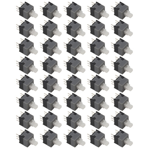 6 Pin DPDT Latching Tact Tactile Push Button Pushbutton  40 Pcs