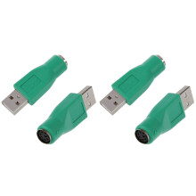 4 x PS2 Weiblich Zum USB Maennlichen Adapter-Konverter fuer Tastatur-Maus