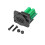 Screw Mount DB9Pin VGA Terminal Module Copper-black DB9 female 1