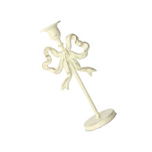 Decorative Candle Stands Iron Taper Candle Holders-White L