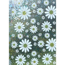 Rainbow Floral Static Window Cling No Glues Decorative Window-2