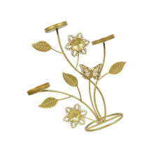 Decorative Candle Stands Iron Taper Candle Holders Floral-C