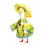 Playful Polyester Geese Statue Attire Complete-pastoral color 1