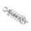 Centipede Offener Ring 304 Edelstahl Gothic Punk Schmuck 1