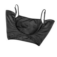 Underarm Sweat Vest Armpit Sweat Proof Pads for Under-Black M