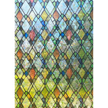 Regenboograam-privacyfolie, glas-in-loodfolie decoratieve-11