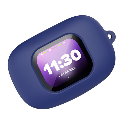 Scratches Resistant Housing Silicone Case for-Navy Blue