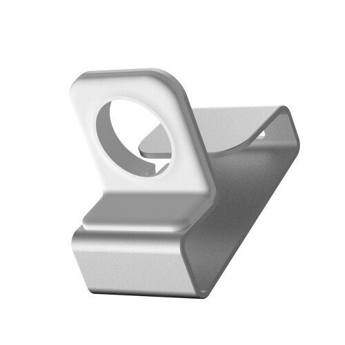 Universal Watch Charging Dock Stable Design And Soft TPU-Silver