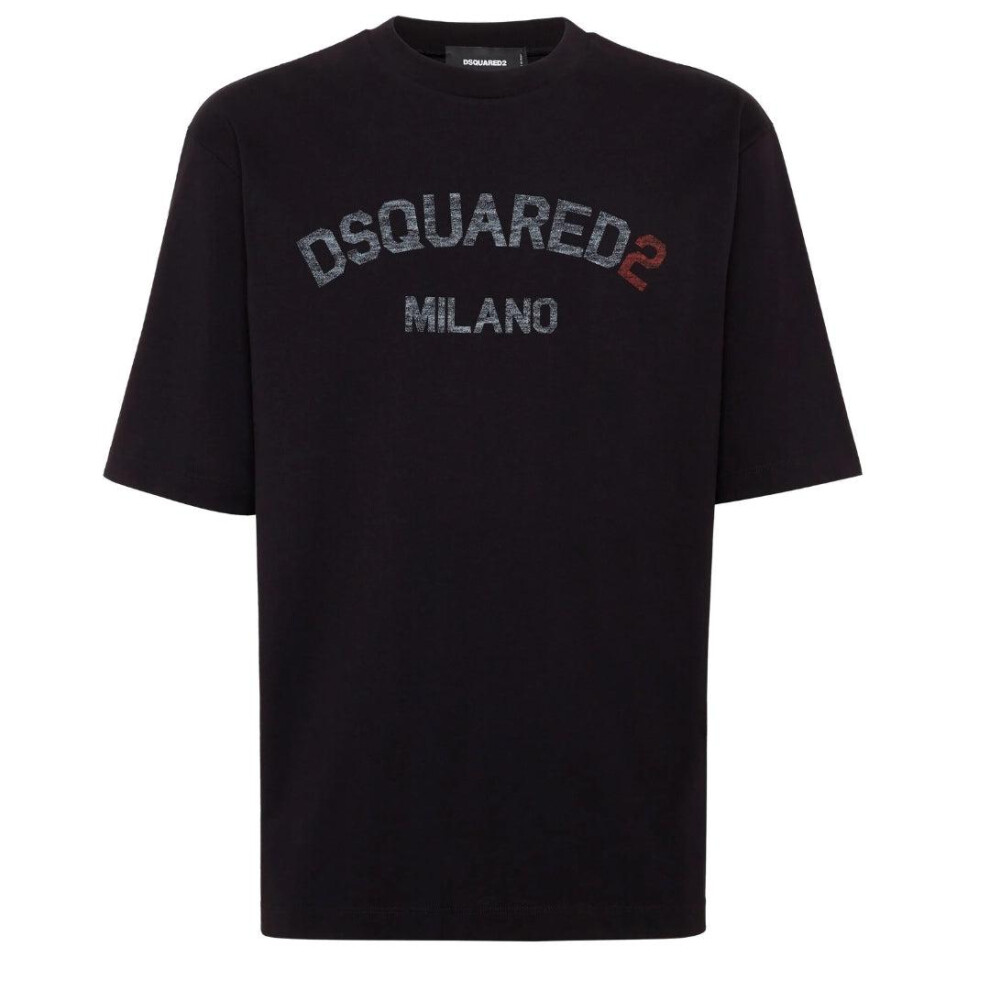Dsquared2 (Xl, ) Mens Milano Logo T-Shirt Black