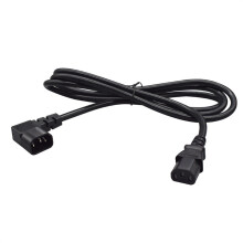 Premium C14 Male To C13 Female Power Cable With Left Bend-2m