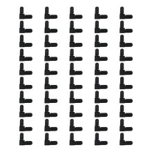 5/16x3/4Inch L Type Window Screen Frame Corner-Black 50 pieces