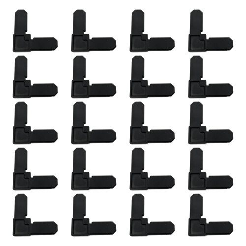 Screen Meshes Frame Corner 5/16X3/4Inch Plastic-Black 20 pieces