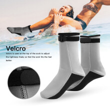 HISEA Grey L Water Sports Socks 3mm Neoprene