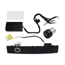 Car Rear Sear Multifuction USB Socket Port Voltmeter Charger Rocker  for  Land  200 LC200 2008-2015