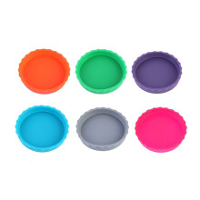 6 Uds., Tapas de Soda, Tapa de Lata de Bebida, Protector de Lata de Bebida Multicolor, Tapas de Silicona para Latas