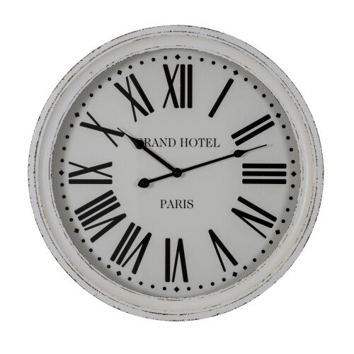 Hotel Paris White Clock With Glass