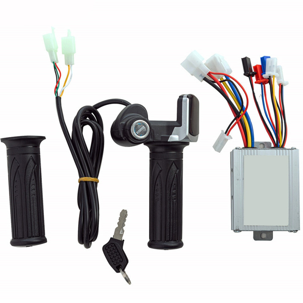 Photos - Scooter Jojomino Electric Accessories Motor Brushed Controller & Throttle Twist Grip 24V 350W for Electric Bicycle Bike