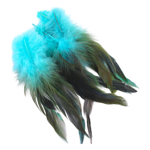 100PCS Rainbow Plumage For Handmade Creation-emptiness blue