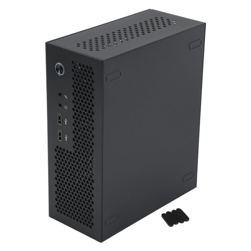 A09 HTPC Computer Case  ITX Gaming PC Chassis Desktop Chassis USB2.0 Computer Case Home Computer Case Black 1