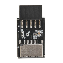Placa Base USB2.0 9Pin una TYPE-C A-KEY Convertidor de Conector Frontal USB3.2 Adaptador de Encabezado de Interfaz TYPE-E
