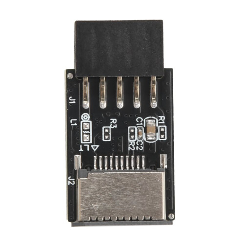 Placa Base USB2.0 9Pin una TYPE-C A-KEY Convertidor de Conector Frontal USB3.2 Adaptador de Encabezado de Interfaz TYPE-E