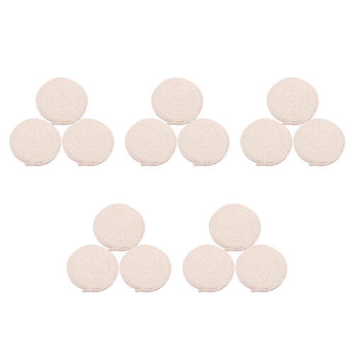 15Rolls Cotton Lantern Wicks with Pattern for Indoor Use