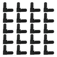 5/16X3/4Inch Raamscherm Frame Hoekconnector-Zwart 20 stuks