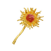 Elegante bloemenpin sieraden legering accessoire voor