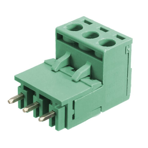 40Pcs 5.08mm Pitch 3Pin SCREW Plug-in PCB Bloque de Terminales Conector de ángulo Recto 1