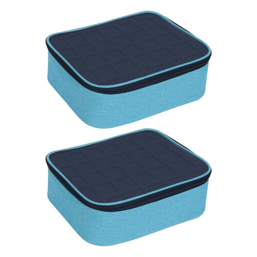 Small Clear Nails Polish Organizer Storage Box Hold 60-Green