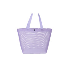 Draagbare mesh-strandtas Enkele schouder Handheld-Paarse S