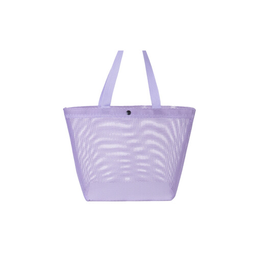 Draagbare mesh-strandtas Enkele schouder Handheld-Paarse S