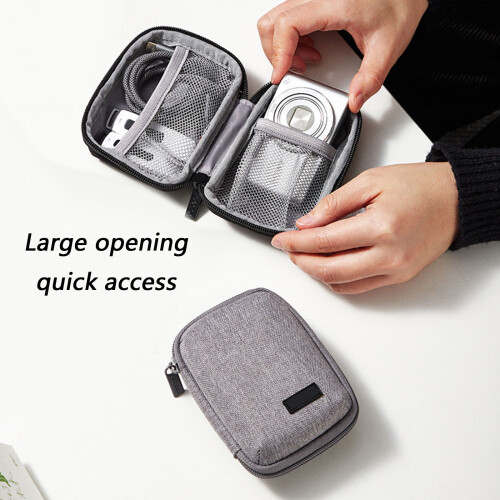 Space Saving Camera Keepers Case Features Soft Lining And-Gray 2
