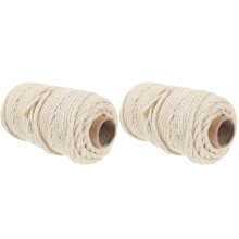 2Rolls Beige Sturdy Hemp Rope Replaceable Cat Scratch Accessory