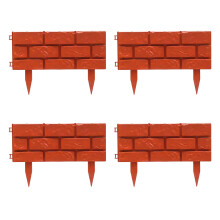 4 stuks decoratieve tuinhek imitatie steen plant-Bourgondië