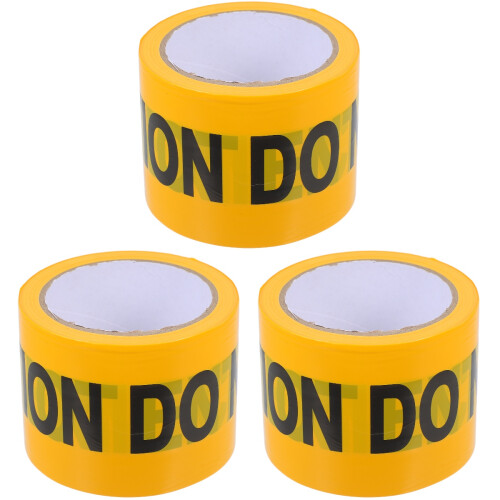 3Rouleaux Ruban De Caution Non-Adhésif Pour Chantier