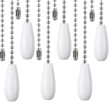 6 Pcs Ceiling Fan Pull Chains Wooden Pendant Pull Chain Extension for Ceiling Light Lamp Fan Chain