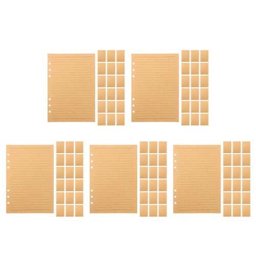 400Sheets Thick Brown Kraft Paper Lined Refill for Binder and Journals