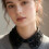 Delicate Embroidered False Collar Floral Design Beadwork Faux 6