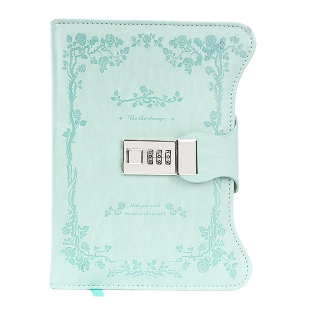 Retro Diary With Combination Lock 360 Pages- Light/Green 7704001238525