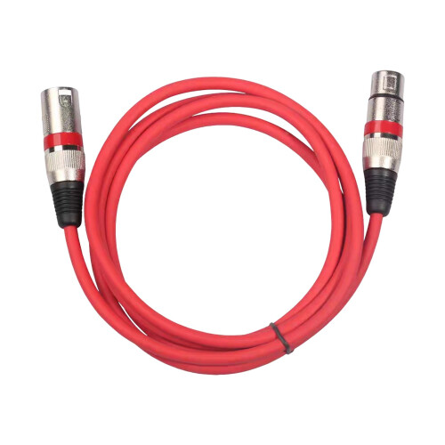 Cordon de microphones de qualité, câble de musique XLR à-1 Rouge