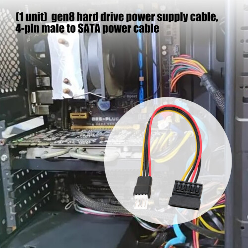 Efficient 4Pin Male To SATAs Power Cable For Server Hard Drive 1