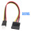 Efficient 4Pin Male To SATAs Power Cable For Server Hard Drive 5