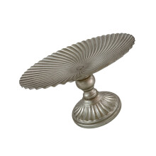 Jardinière en métal de style rétro artistique, grande-argent