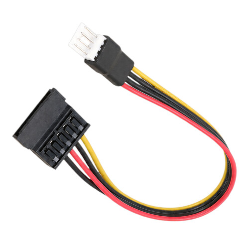 Câble d'adaptateurs d'alimentation PVC 4 broches vers SATAs pour