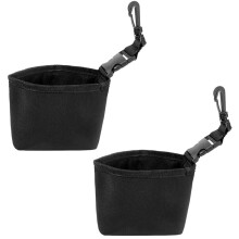 2 Stück Golfball-Reinigungsbeutel, Tragbare Golfball-Reinigungstasche mit Haken, Wasserdichtes Zubehör für Unterlegscheiben