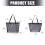 Portable Mesh Beach Bag Single Shoulder Handheld Travel-Gray L 5